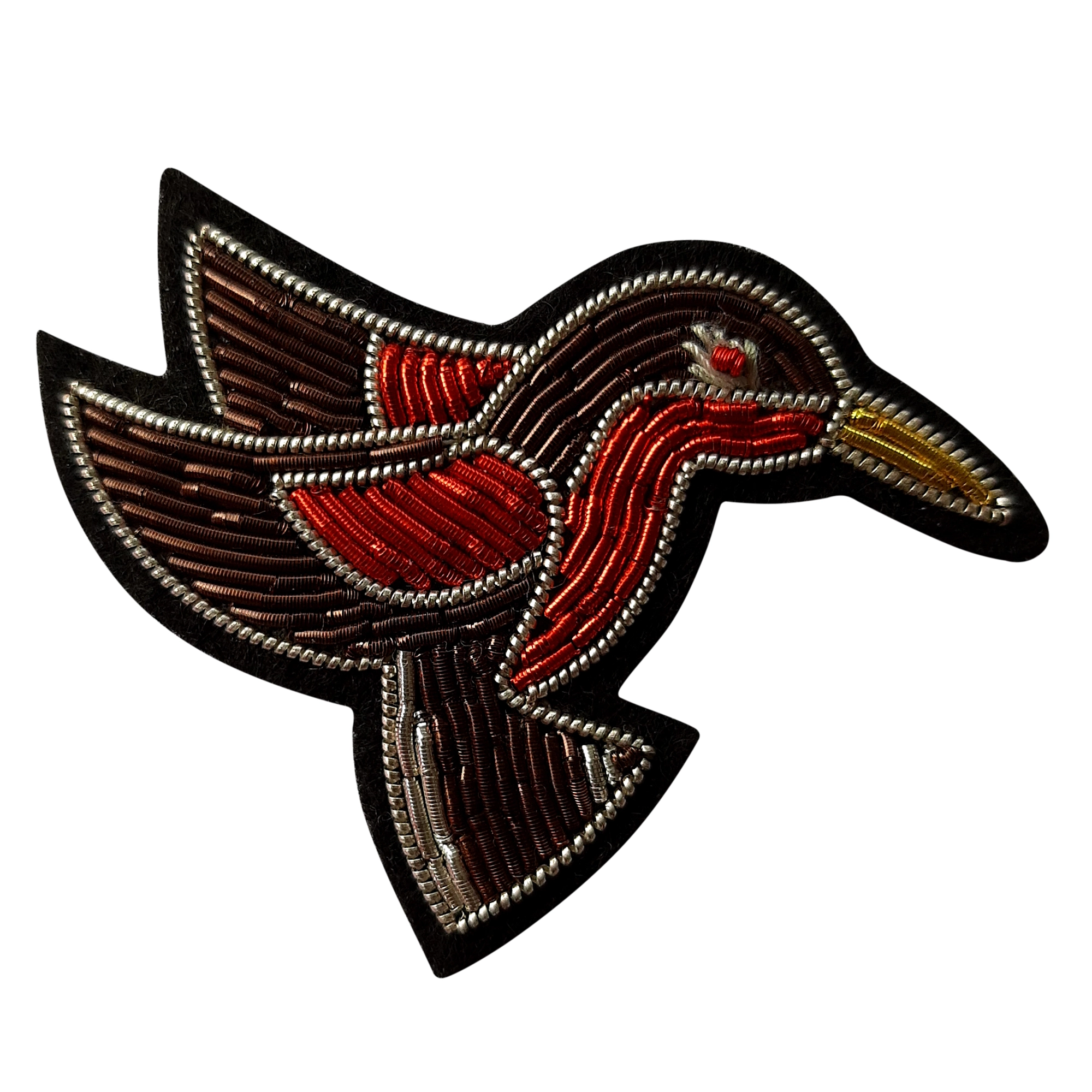 Embroidered Brooch & Pins