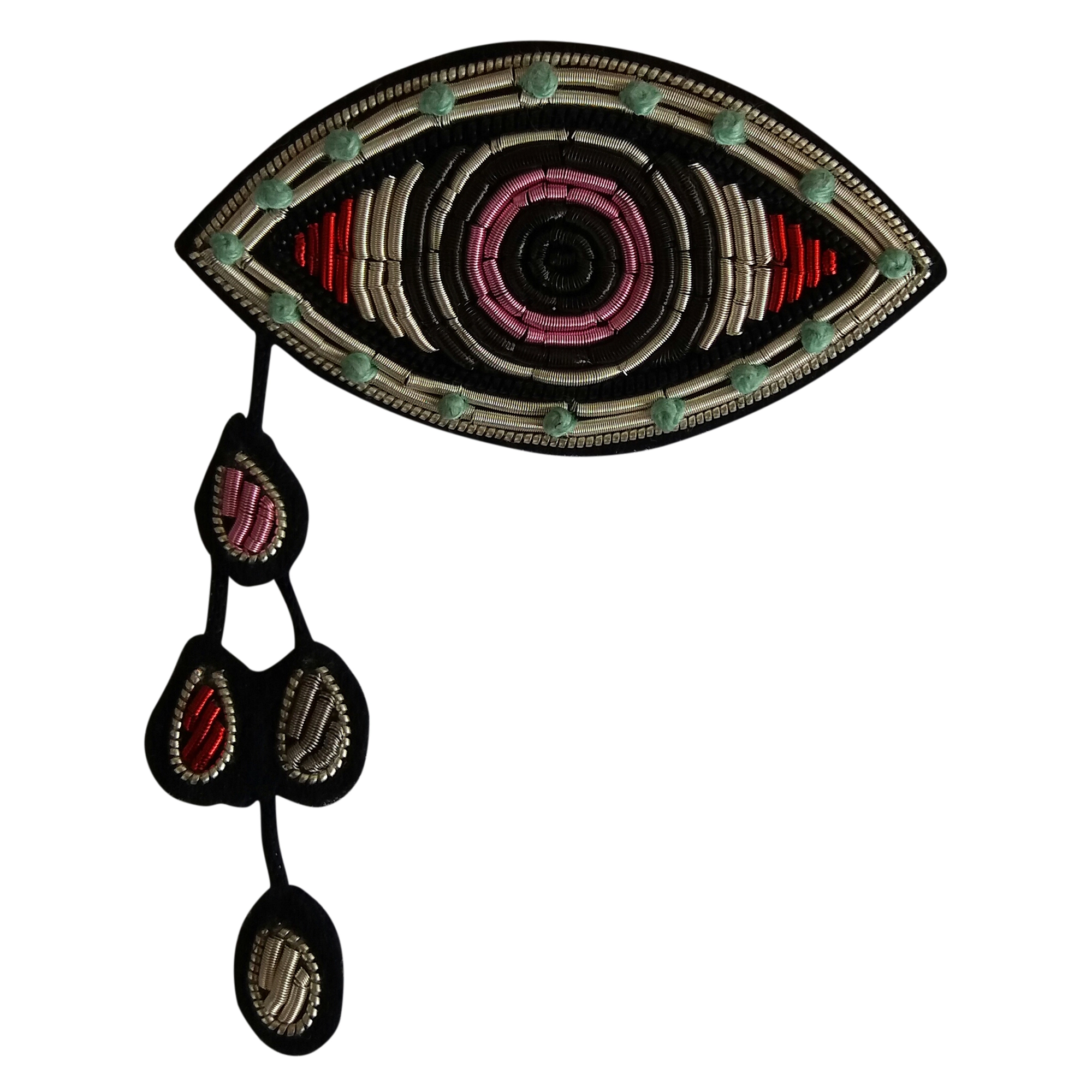 Embroidered Brooch & Pins